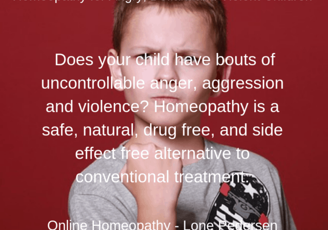Homeopathy for angry and defiant children